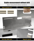 Stainless Steel Wheel Alignment Tool Plates 2 Pack With Tape Measures Magnetic Slots And Hanging Holes For Easy Storage Pro Grade