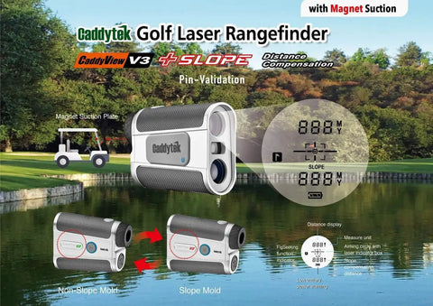 Handheld Golf Laser Rangefinder With Slope Compensation And Pin Flag Validation To Lock Down Precise Yardages On The Links For A Straight Shooting Round That Flows Smoothly
