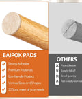 Comparison of Beige Premium Furniture Felt Pads 300 Pack Self Adhesive Anti Scratch Floor Protectors and others
