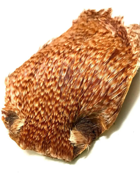 Rooster Neck And Hen Back Feathers Pack Of 3 For Fly Tying Indian Rooster Capes Natural Red Brown Badger Cream Chinchi Mixed Colors