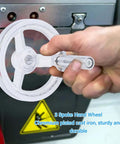 Lathe Hand Wheel 100mm 3 Spoke With Revolving Handle Cast Iron Chrome Plated For Milling Lathe And Grinding Machines