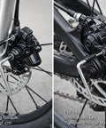 Heavy Duty Aluminum Disc Brake Kit For Road And Mountain Bikes front and rear calipers with 160mm rotors and adjustment tool