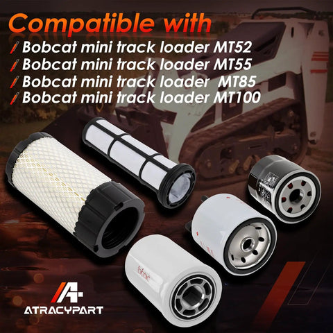 All In One Heavy Duty Filter Kit For MT52 MT55 MT85 MT100 Mini Track Loaders Air Fuel Water Separator Hydraulic Oil Filters