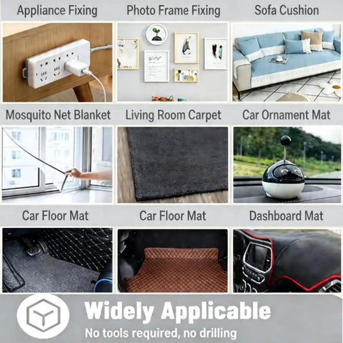 Heavy Duty Hook And Loop Strips With Adhesive Backing, 3.2x1.2 Inch Interlocking Fasteners use, sofa, transponders, rugs