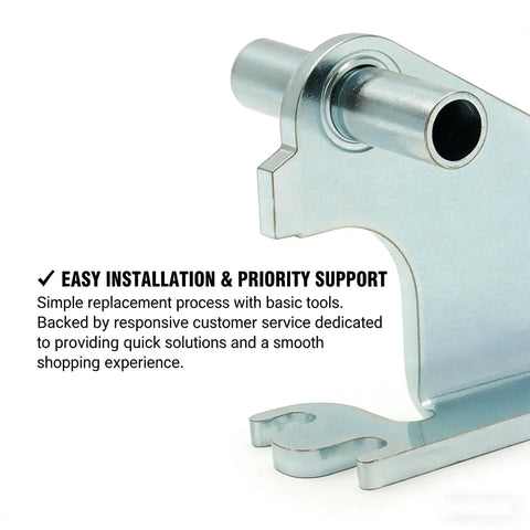 Close-up of a zinc-coated steel Center Door Hinge Replacement For Refrigerator Direct Fit Easy Install For Models WRT311FZDW WRT318FZDW