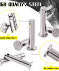 122 Piece Clevis Pin And Cotter Pin Kit All In One With 15 Sizes In 304 Stainless Steel, close-up of clevis pins with holes