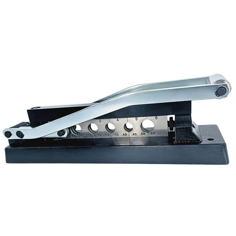 Heavy Duty Ferrule Crimping Tool And Air Hose Repair Kit For Three Eighths, Five Sixteenths, And Quarter Inch ID Hoses side view