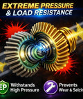 Gears highlighting extreme pressure resistance with Lithium Grease 1 Oz High Temp Waterproof For Extreme Heat And Wet Conditions.