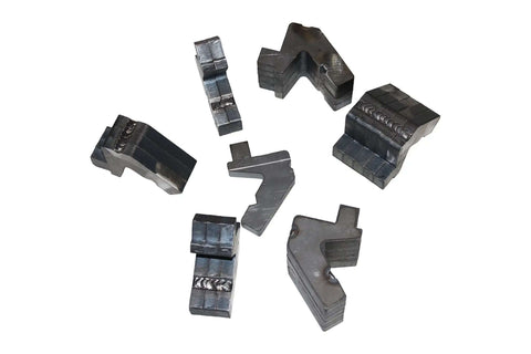 Gooseneck Dies For 12 And 20 Ton Finger Brakes Fit Bend Up To Quarter Inch Material Heavy Duty USA Made Weld In Custom U Shaped Brackets