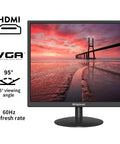 Compact 17 Inch Monitor For Home And Office With 5 By 4 Aspect 1280 By 1024 Native Resolution 75 Hz Refresh Rate LED Panel