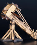 Mini Roman Ballista Siege Engine Kit for Tabletop Battles DIY Wooden Catapult Model 3D Puzzle STEM Project side view