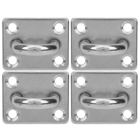 Bulletproof M8 Stainless Steel Pad Eye Plate With 4 Hole Design built tough for ceiling and wall mount applications, showing four units.