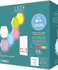 Color Changing LED Hexagon Tile Panels With Remote No App Or WiFi Needed Dorm Room Decor 6 Pack Dope Dorm Vibe Lights