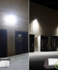 Full Cutoff LED Wall Pack 45W 5625LM Dimmable UL Listed Outdoor Flood Light 120 to 277V IP65 Weatherproof on buildings