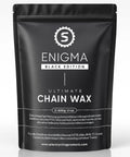 Black Enigma Ultimate Chain Wax package, 600g, featuring Ultra Low Friction Hot Melt Bike Chain Wax With PTFE MoS2 WS2 For Slick Gear Shifts.