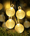 Battery Operated Globe Fairy Lights 16 Feet Waterproof With Timer And 8 Modes 30 LEDs Warm White Indoor Outdoor Decor