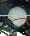Beefed Up Trailer Axle Backing Plate with Electric Right Hand Brake Flange 12.25 by 3.5 Inch Five Bolt Pattern measurement