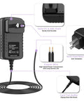 AC DC Adapter For Craftsman 73904 Cordless Rechargeable Work Light With 35 LED Replacement Power Supply 6V 1A Output 5.5mm x 2.5mm Blue Tip Wall Charger Cable Easy Plug In Durable And Reliable, black wall plug and cord