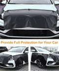 Rock Solid Magnetic Fender Work Covers For Tesla Cybertruck shown over hood to protect paint during maintenance.