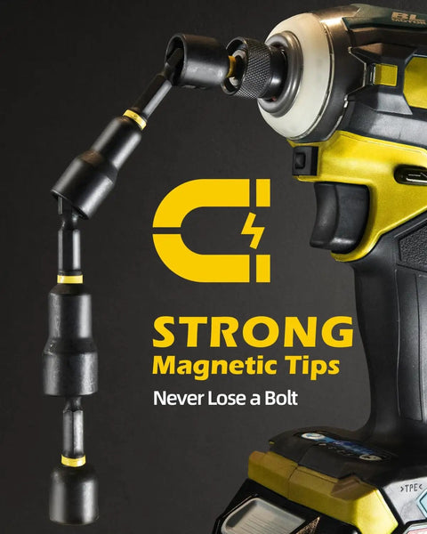 Your Go To 61 Piece Impact Nut Driver Set With Magnetic Deep Nut Drivers For Drills Metric And SAE, Socket Adapters