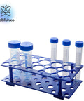 Polypropylene Centrifuge Tube Rack For 10ml 15ml And 50ml Tubes, 28 Well Detachable Plastic Stand, blue test tube holder