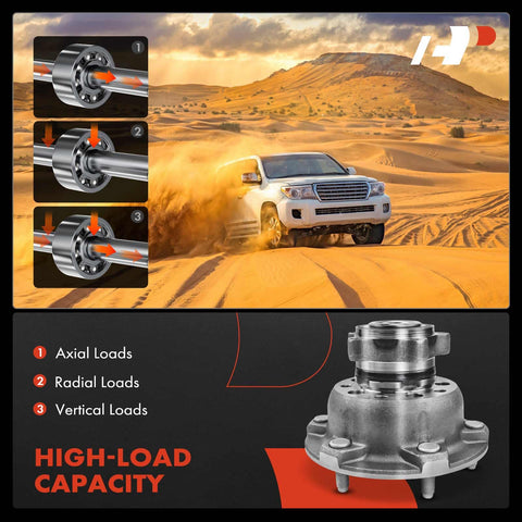 Front Wheel Bearing And Hub Assembly 6 Lug Fit Ford Transit 250 2015 350 2015-2017 And 350 HD 2015-2018 with high-load capacity