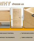 Pro Level Maple Edge Banding Roll, Preglued Flexible Wood Tape For Cabinet Repair And Furniture Restoration, Heavy Duty Veneer Strip With Slick Finish And Dead Easy Peel Stick Job showcased on furniture and door.