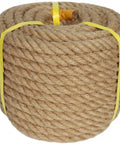 Heavy Duty Workhorse Three Quarter Inch 100 Ft Natural Jute Rope For Nautical Decor Porch Swing Railing And Home Projects