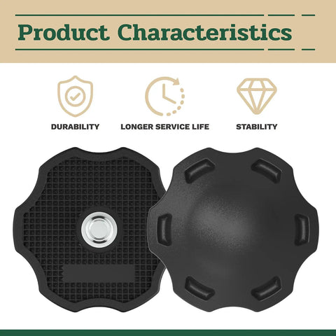 Two black Elite Knurled Thumb Screws For Riddell SpeedFlex Football Helmets Youth And Adult showing durability and stability features.