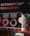 Close-up of the automatic regulation display on a 5 In 1 Plasma Cutter And Welder Combo With Dual Voltage 110V And 220V.