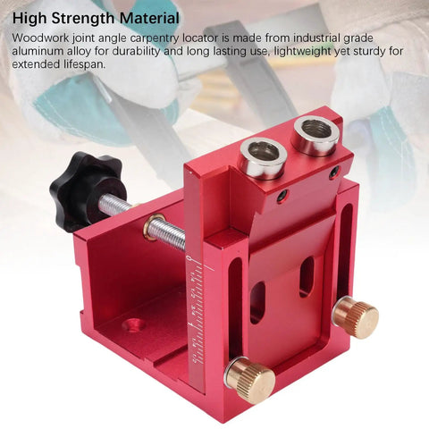 Pocket Hole Jig Kit Pro Grade With 3 In 1 Adjustable Drill Guides Portable Aluminum Alloy Woodworking Joint Angle Tool