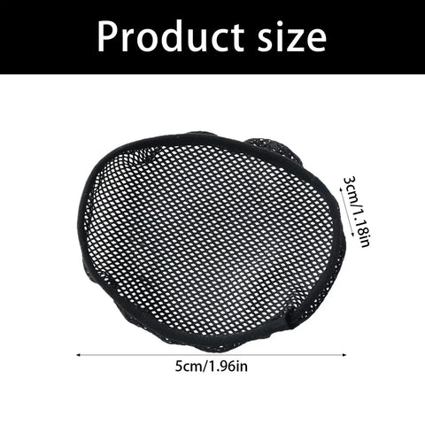 Round Fan Opening Cover Mesh Barrier For Cooling Vest Upkeep And Port Care Debris Guard For Fan Ports Easy Maintenance Durable Workwear Accessory For Organized Workshop Storage And Air Conditioned Garment Cooling, 5cm black mesh