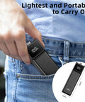 High Capacity Battery Handle For Osmo Pocket 3 And 4 On The Go 5000mAh Power Grip shown in pocket with size details