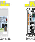 Comparison of old SmartZone-2L and new SmartZone-2 models for Two Zone Single Stage HVAC Controller Kit With Temperature Sensor.
