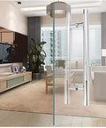 Heavy Duty Stainless Steel Round Tube Door Handle For Home Office Glass Doors And Sliding Doors, Thick Built To Last Construction