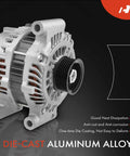 Alternator For Ford Fusion 2006 2009 V6 3.0L 12V 150A With 6 Groove Pulley Clockwise Rotation Easy Bolt On Fits Lincoln Zephyr 2006 And Mercury Milan 2006 2009 Replace 6E5T10300BA