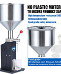 Top Notch Manual Bottle Filler Machine For Hydrating Serums And Viscous Lotions 5 To 55 Ml Capacity, stainless steel construction.