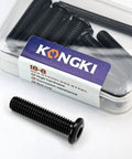 M6 X 100mm Flat Head Hex Socket Cap Screws Heavy Duty Stainless Steel 304 Black Oxide Countersunk Furniture Bolts in package.
