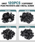 4 In 1 Body Bumper Screw Bolt Kit With Fender Liner Clips For Toyota And Lexus Wheel Well Retainers 121 Pcs UNIGT
