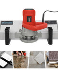 Built Tough Tile Chamfering Machine Featuring A 1200W Corded Motor And Splash Free Cooling System For Quick 43 Degree Cutting At 13000RPM with red handle.