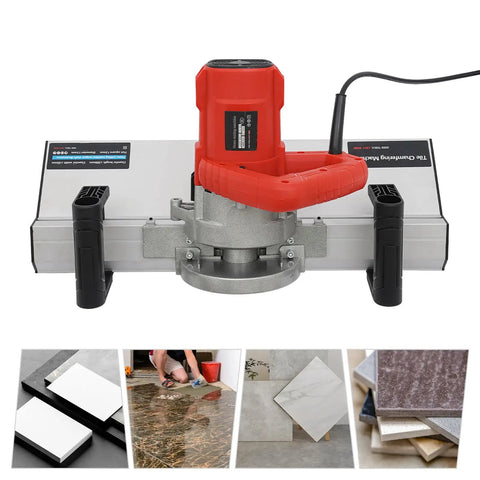 Heavy Duty Tile Beveling Machine With 43 Degree Chamfer, 1200W 13000RPM, Water Cooling System For Precision Bevels, Lightweight And Portable