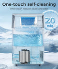 Straight Fire Commercial Ice Maker Cranks Out 100 Pounds Daily With 33 Pounds Storage drops crystal clear cubes in self-cleaning mode.