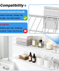 24 Inch Slatwall Shelves Warm White For Garage Organization, Heavy Duty Slat Wall Wire Shelf Set Of 2 compatibility details