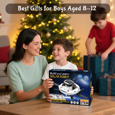 6 In 1 Solar Robot Building Kit For Kids Aged 8 To 13 That Lets Them Build Six Dope Robots, A Fun STEM Toy For Hands On Science, Perfect Birthday Gift For Boys And Girls in box