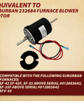 Road Trip Ready Rv Furnace 12V Dc Dual Shaft Blower Motor Replacement For Sf35 Sf42 Camper Models, showing blower motor with wiring.