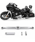 Chrome Skull Gear Shift Linkage For Harley Davidson Softail Road King 1994 2015 And Trike, Smooth Shifting Upgrade, Durable Metal Construction, Easy Install, Retro Skull Style Motorcycle Accessory on Harley trike, chrome linkage and mounting hardware