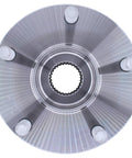 Front view of Front Driver And Passenger Side Wheel Bearing Hub Assembly Fits Toyota Avalon Camry Highlander Sienna Solara Venza Lexus ES300H ES330 ES350 RX330 RX350 RX400H RX450H Premium Replacement with studs visible.