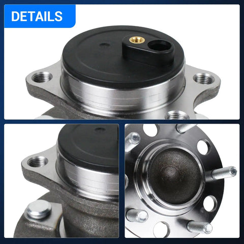 Close-up of Rear Wheel Bearing And Hub Assembly With ABS For 2011 2014 Chrysler 200 Rear FWD 2007 2010 Sebring with bolt details