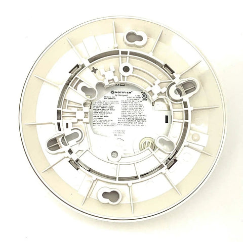Top Shelf Commercial Grade Heat Detector With Base Included showing the mounting base for quick installation in safety setups.