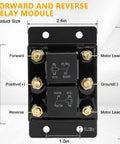 12V Forward And Reverse Relay Module For Tarp Motors, Winch Systems, Cranes, Hatches, And Lift Equipment Replacement For 5541100, 24452, ATP0110, CH 24452, K10746M, 13994, 2.6in size